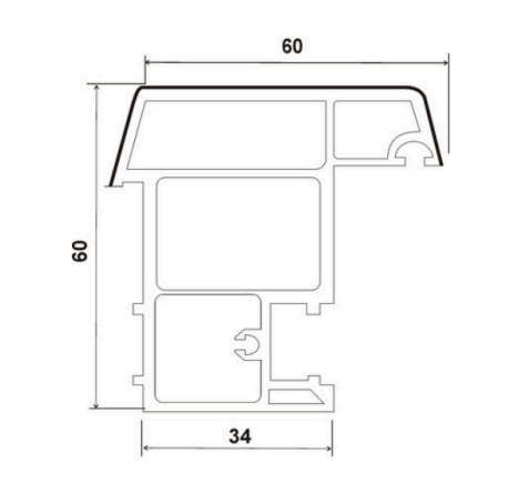 SP-60-MCM, MULLION CASEMENT MOVABLE (60*60)