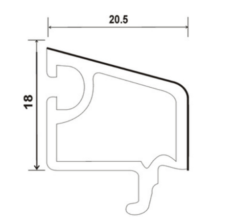 SP-60-CBS, BEAD DOUBLE GLASS CASEMENT (18*20.5)