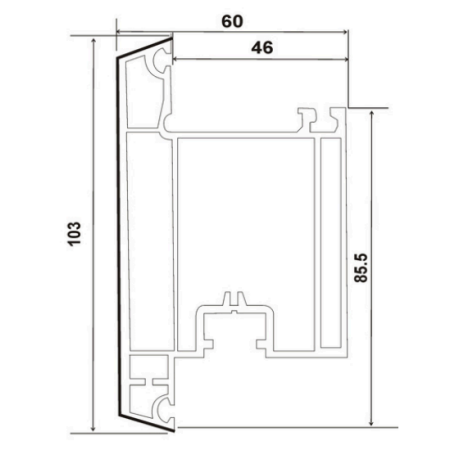 SP-60-CDS, SASH CASEMENT OUTWARD DOOR (60*103)
