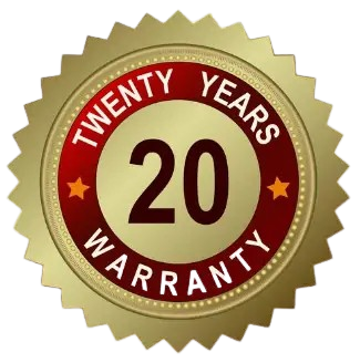20 years warranty