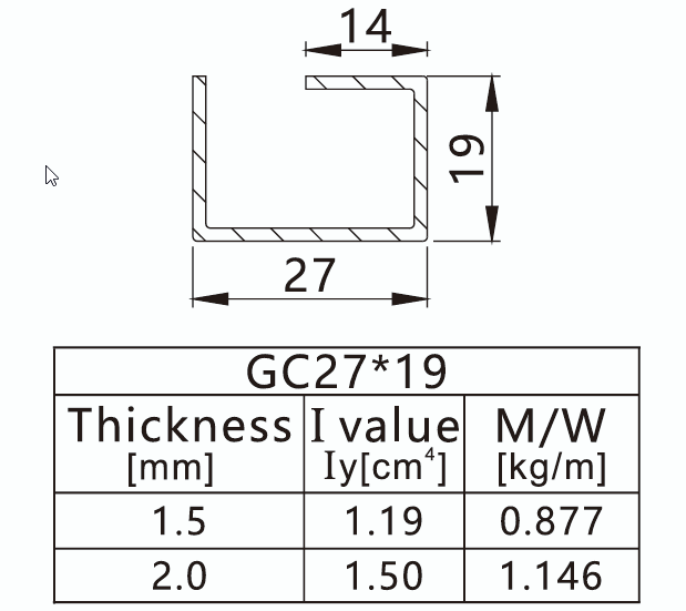 GI reinforcement specification for V-KD-58